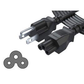 Carga Rápida Largo 3.6 Metros Cable de Alimentación for Segway Ninebot MAX G2 G30P P65 P100S Patinete Eléctrico Scooter Cargador Adaptador Reemplazo 3 Clavijas IEC320 C5 a NEMA 5-15P (Seguridad UL)