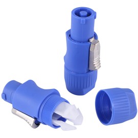 Moovul 8Pcs Powercon 3 Pin Speaker Chassis NAC3FCA NAC3FCB PowerCon Connector 3Pins 20A 250V Powercon Male Plug