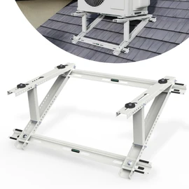 Rooftop Mini Split Mount Bracket 9,000 to 24,000 BTU, Heavy Duty Adjustable Roof Support Bracket for Ductless Mini Split Air Conditioner, Condenser, Heat Pump, Support up to 330 Lbs