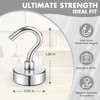 Niuknow 8 Pack Magnetic Hooks for Cruise Cabins, 30 LB
