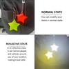 MAXQUU Pack of 13 Colourful Reflective Star Pendants, Children's Reflective