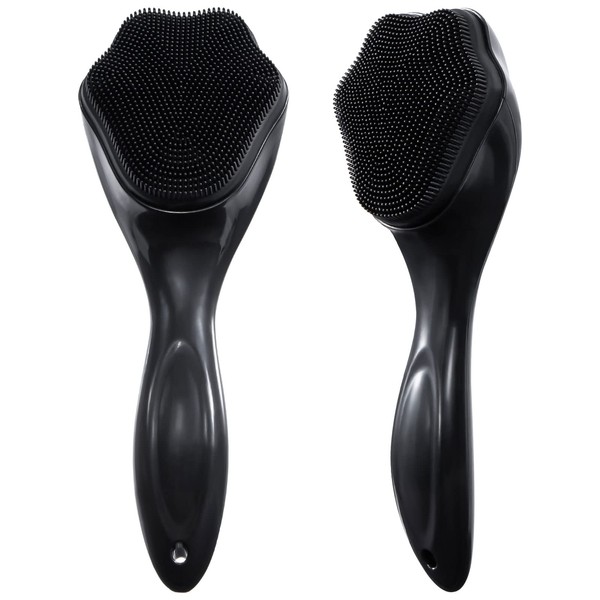 Silicone Face Scrubber Exfoliating Brush 2 Pack for Men, Beomeen