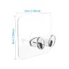 Multi-Function Wall Storage Hook Transparent Power Plug Self Adhesive Stickers