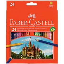 Faber-Castell Hexagonal Colouring Pencils - Pack of 24 - 111224