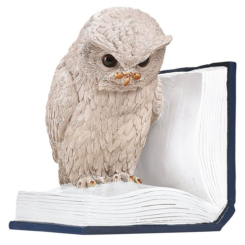 moses. B-Uhu-ch Bookend Decorative Object for Bookcase, 3D Owl as