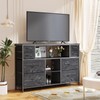 Leadpro TV Stand with LED Lights and Power Outlet, TV