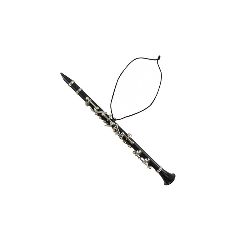 Treasure Gurus Miniature Clarinet Musical Instrument Realistic Ornament