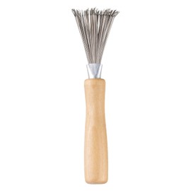 Kai Corporation Hair Brush Cleaning Brush Hair Removal Hair Brush Cleaner Hair Remover Hair Cleaning Maintenance Brown 1 piece (x 1)