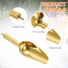 sourcing map 4pcs Metal Ice Scoop, 8.5" x 2.7"Stainless Steel