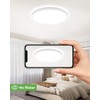 zemty 12 Inch White Flush Mount Ceiling Lights Super Slim