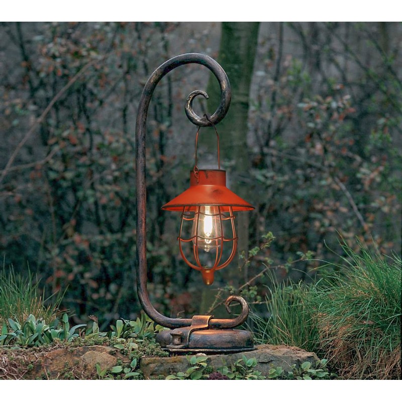 YAKii 2 Pack Solar Lantern Hanging Waterproof Outdoor Metal Solar