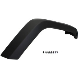 FITRITE AUTO PARTS New Front Right Passenger Side Fender Flare For 2007-2017 Jeep Wrangler, 2018 Jeep Wrangler JK, Plastic, Textured Black CH1269119