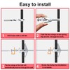 Bemaka 92Pcs 3/16 Inch Toggle Bolts for Drywall, Butterfly Anchors