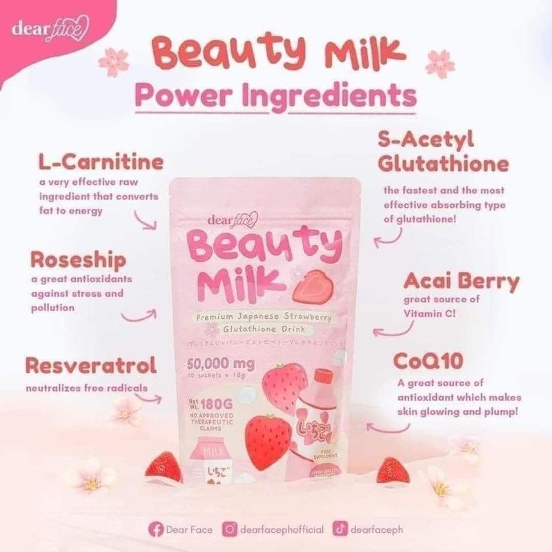 Dear Face Beauty Milk Premium Japanese Lychee