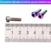 Rust Proof Stem Bolts,Bicycle Titanium Bolts, 6 Pcs M5 ×