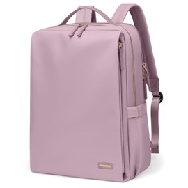 Stylish Laptop Backpack for Women Airline Approved Perfect for Work College and Travel Multi-Functional Casual Daypack Fits 15.6 Inch Notebook (Pinkish Purple)