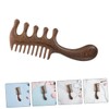 Outanaya Scalp Massage Comb Wood Wide Tooth Brush for Full