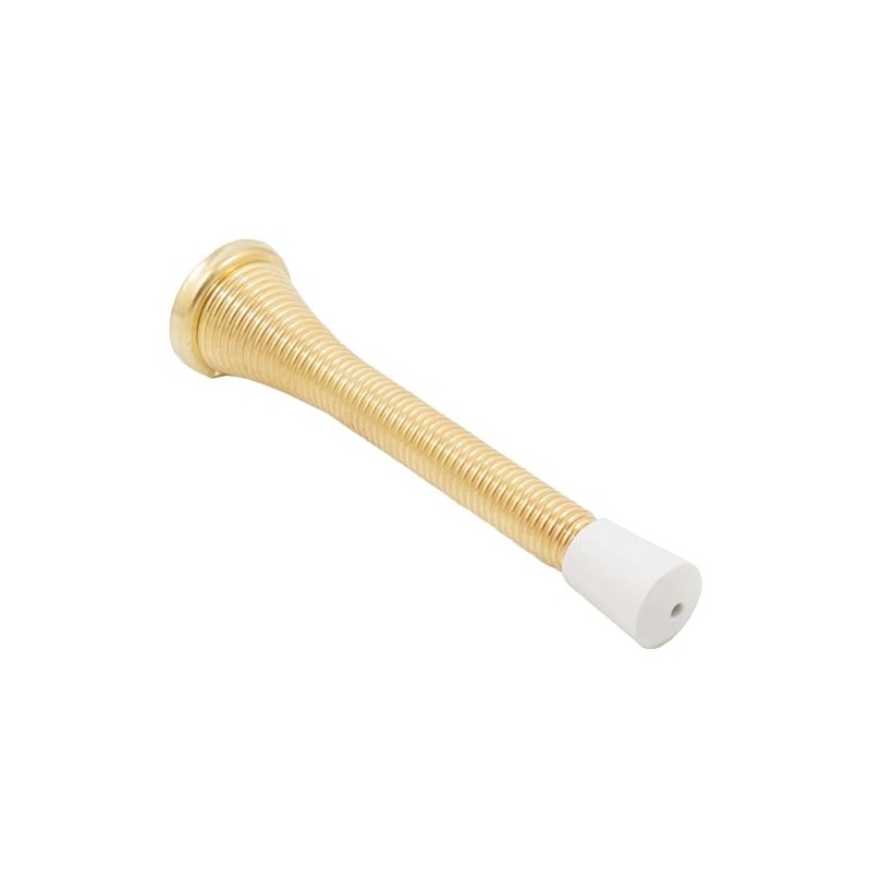 Stone Harbor Hardware Heavy-Duty Spring Door Stop, 4 Inches, Polished