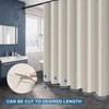 Funria EVA Shower Curtain Waterproof Bathroom Curtains with 12 Hooks