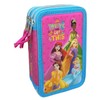 CARTOON School Pencil Case with 3 Zips with Multiple Compartments