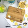 eBuyGB Engraved Wooden Mum's Gin & Tonic Board, Bamboo Chopping