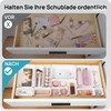 Vtopmart 25 PCS Plastic Drawer Organizers Set, 4-Size Versatile Bathroom