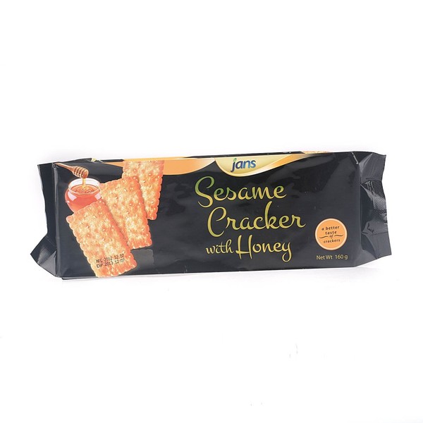 Jans Sesame Cracker with Honey 5.64 oz (Pack of 8)