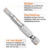 sourcing map 5pcs Hex Head Wrench Drill Bit 4mm (H4)