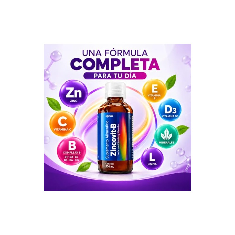 Apex Zincovit-B Jarabe Multivitamínico