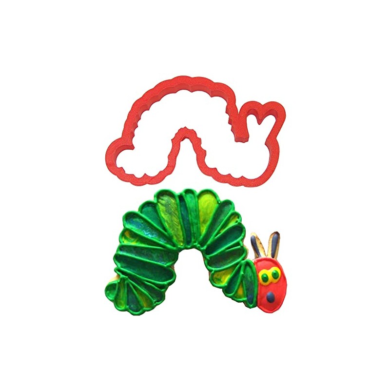 Caterpillar Cookie Cutter 5 Inch - Hand Made in the