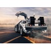 DePhoto 7x5FT Back to Future Backdrop Time Machine Car Retro