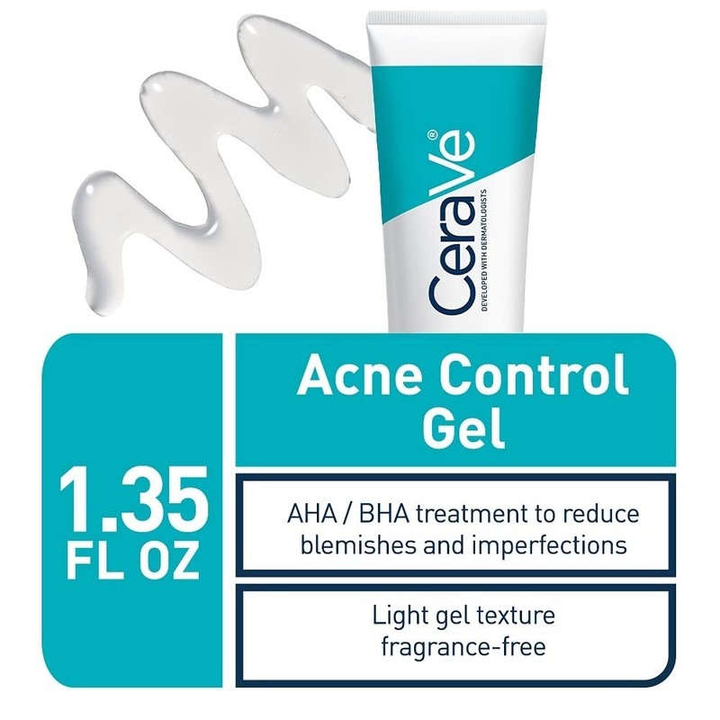 CeraVe Acne Control Gel 2% Salicylic Acid Acne Treatment with
