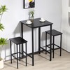 Finnhomy Bar Table, 23.6" Pub Table High Top Table, Square