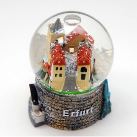 MINIUM-Collection 30016 Souvenir Snow Globe Germany Erfurt Krämerbrücke Merchants Bridge