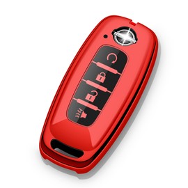 ZSPDACC for Nissan Key Fob Cover 4 Buttons Car Key Case Pathfinder Rogue Armada Kicks 2026 2025 2024 2023 Accessories