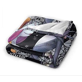 Vankie Nightmare Before Christmas Ultra Soft Throw Blanket 60"x80" inch Flannel Fleece All Season Light Weight Living Room/Bedroom Warm Blanket