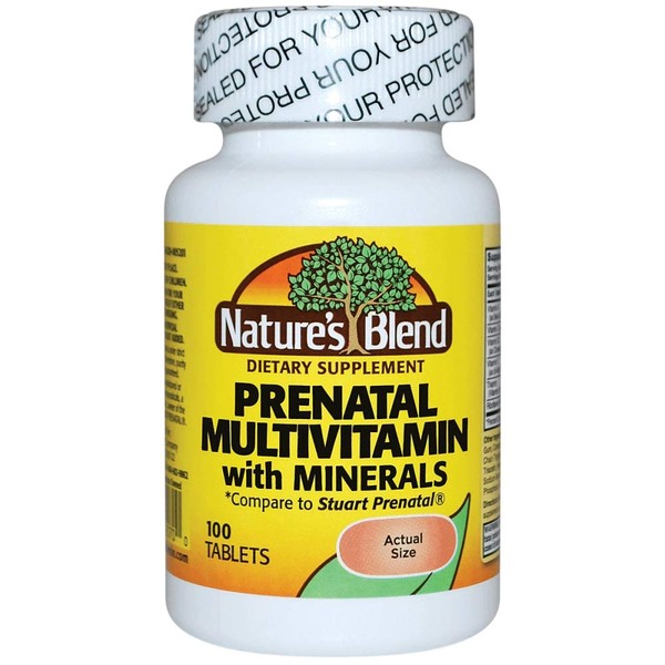 Nature's Blend Prenatal Formula Multivitamin 100 Tabs (1AA26)