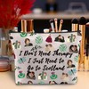 Sasenach Inspired Scottish Thistle Flower Makeup Bag I Don't Need