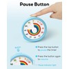 BellMan Visual Timer with Pause Button, 60 Minute Countdown Rainbow