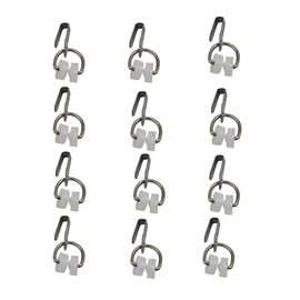 A109 RV Curtain Carrier Hooks – Nylon Wheels with Metal Ring for I-Beam Track Rod,Smooth Gliding, with Optional End Stops (12pcs)
