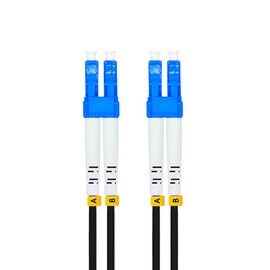 Jeirdus 100M LC to LC Outdoor Armored Duplex SM Fiber Optic Cable Jumper Optical Patch Cord Singlemode 9/125 100Meters 328ft LC-LC