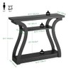 47" Wood Console Table for Entryway, Narrow Sofa Table with