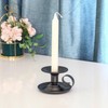 2Packs Candle Holders Black Iron with Handle Watebac,Iron Taper Candle