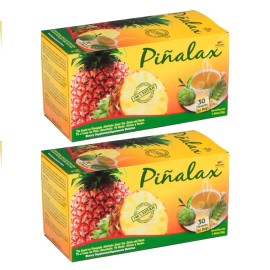 Hanan Piñalax 60 Teabags - for Digestive Support & Diet Pineapple Herbal Tea from Peru