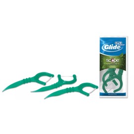 Oral-B Glide Complete with Scope Outlast Dental Floss Picks, Mint - 216 Ct