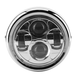 Faro de motocicleta Universal Vintage Aluminio Retro LED Faros redondos Faros delanteros faro para moto retro Faro de motocicle