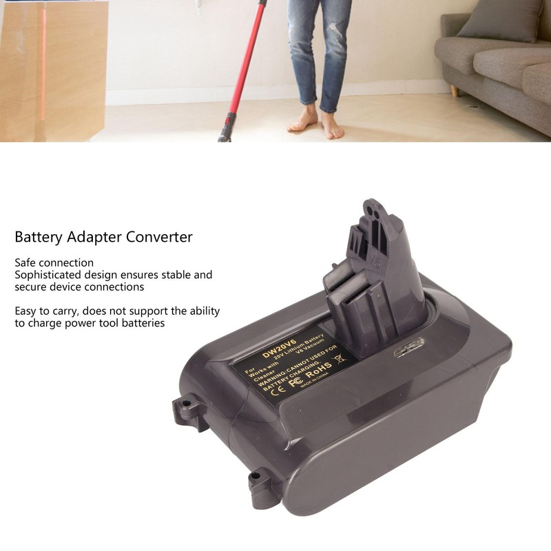 Battery Adapter Converter LED Indicator Portable Stable Connection for 20V