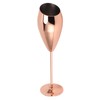 2pcs Copper Champagne Flutes Set Sturdy Thick Bottom Stainless Steel