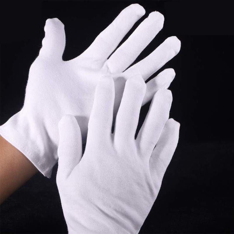 [FQZMQBQ] White Gloves, Cotton, Dresses, Work, Driver, Ceremonies, Men's, Driver,