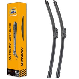 AUTOBOO 24"+18" Windshield Wiper Blades Replacement for Mazda 6 CX-5 CX-9 CX5 CX9 2016 2017 2018 2019 2020 2021 2022 2023 -Original Factory Quality (Pack of 2)